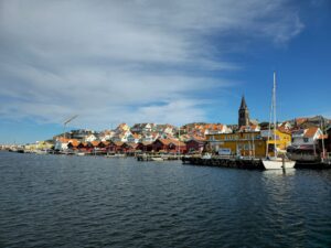 Fjällbacka seen from the ocean